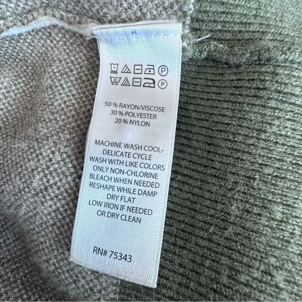 Rachel Zoe Plaid Sweater Brown Green White Cardigan Preppy Classic SZ XS